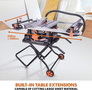 Evolution Rage 5-S Table Saw – 255mm Multi-Material Cutting