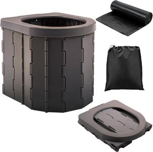 KINSPORY Portable Camping Toilet – Collapsible Outdoor Loo Bucket