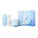 LANEIGE Daily Hydration Essential Set | Gentle Gel Cleanser, Cream Skin Mist, & Water Bank Blue Hyaluronic Cream Moisturizer