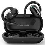 AHEYE Open Ear Headphones Bluetooth 5.3 Wireless Earbuds, True Wireless Earphones with Rotatable Earhooks, 55Hrs Playtime, IPX7 Waterproof Deep Bass Headset for iPhone & Android, Sports, Workouts