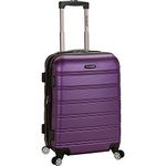 Rockland Luggage Melbourne Expandable Carry On, Purple, 20-Inch