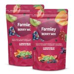 Farmley Berries Mix 160gram | 8-In-1 Healthy Snacks Contains Cranberry,Black Raisins,Strawberry,Black Currant & More (Pack of 2) fresh