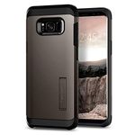 Spigen Tough Armor Back Cover Case Compatible with Galaxy S8 (TPU + Poly Carbonate | Gunmetal)