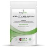 Bodygenix Quercetin & Bromelain Capsules - Immune System Digestive Health Joints Support Antioxidant Boost High Strength Formula Natural Supplement - 120 Capsules 4 Month Supply