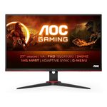 AOC Gaming 27G2ZNE- 27 inch FHD Monitor, 240Hz, VA, 1ms, FreeSync Premium, Low Input Lag, Shadow Comtrol, Game Modes (1920 x 1080 @ 240Hz, 250 cd/m, HDMI 2.0 x 2 / Display Port 1.2)