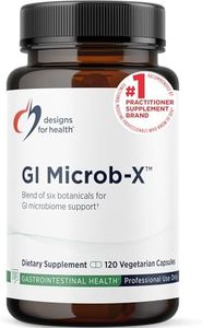 Designs for Health GI Microb-X - Botanical Gut Support, Cleanse + Detox Supplement with Tribulus, Berberine + Barberry Extract - Vegetarian + Non-GMO (120 Capsules)