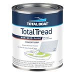 TotalBoat-520120 TotalTread Non-Skid Deck Paint, Marine-Grade Anti-Slip Traction Coating for Boats, Wood, Fiberglass, Aluminum, and Metals (Light Gray, Quart)