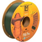 Polymaker PLA PRO Filament 1.75mm LM Sparkle Green Creator Spool 1kg - PolyLite 1.75 PLA Filament PRO Tough & High Rigidity 3D Printing PLA Filament Sparkle Green