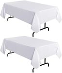 sancua 2 Pack White Tablecloth 60 x