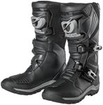 O'NEAL | Motorcycle Boots | Enduro Adventure | Rugged & Waterproof Touring Boot, Metal Reinforced Insole, Replaceable Footbed | Sierra Pro Boot | Adult | Black | Size 43