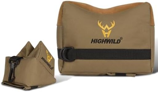 Highwild 900D Oxford Shooting Rest Bags - Front and Rear Support Sand Bags for Shooting Bench Rest, Ideal for Gun Rifle Shooting and Hunting - Water-Resistant Design - Unfilled