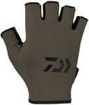 Daiwa DG-6524 Quick-Drying Gloves, 5-Piece Cut, Khaki, XS