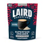 Laird Superfood Non-Dairy Coconut Powder Creamer - Sweet & Creamy + Adaptogens - Superfood Creamer with Functional Mushrooms - Non-GMO, Vegan, 16 oz. Bag, Pack of 1