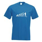 Kiwistar - Evolution Street Cleaner T-Shirt in 15 Men's Funshirt Printed Design Fun Motive Top Cotton S M L XL XXL Royal