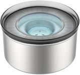 No Spill Dog Water Bowl, Food-Grade Stainless Steel Dog Bowl, 3L/100oz Large Capacity, No Splash Dog Water Bowl with Non-Slip Base, Slobber Stopper Water Bowl for Messy Drinkers [Anti Digging Lip]