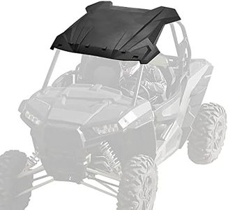 KEMIMOTO Plastic Hard Roof Top Compatible with Polaris RZR XP 1000, 900, Turbo, S 900, and Trail S 900 Models Up to 2023, Heavy-Duty Black Plastic Roof for 2-Seater Part #2883073