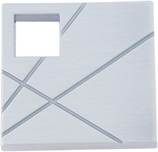 Atlas Homewares 251R-BRN 1-1/2-Inch The Moderns Collection Modernist Square Knob - Right, Brushed Nickel