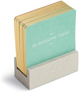 Compendium Motto of the Day Card Set by : 76 unique and inspiring statements with a desktop stand