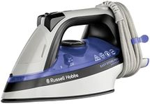 Russell Hobbs Easy Store Wrap & Clip Steam Iron, Non Stick Ceramic Soleplate, 320ml Water Tank, 180g Steam Shot, 40g Continuous steam, Self-clean feature,Anti-drip feature, 2.5m Cord, 2400W, 26730