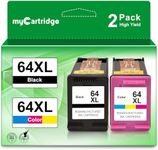 64XL Ink Cartridge Combo Pack Remanufactured Replacement for HP Ink 64 Work for Envy Photo 7855 7858 7155 7800 Envy Inspire 7955e 7255e 7200e 7900e Tango Series Printer (Black Color, 2-Pack)