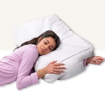 Wife Pillow - Ultra Soft Support. Shoulder & Neck for Pain Relief. Side, Back, Stomach Sleepers Arm Hole Slots for Many Sleeping Positions. Hotel Style Goose Down Feather & Siliconized Fiber Blend