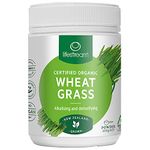 Certified Organic Wheat Grass Powder 250g, Alkalising and Detoxifying, Detox, Immune System, Vegan, No Added Dairy, Soy, Gluten or Wheat, 100% New Zealand Wheat Grass Leaf Powder