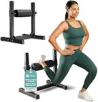 Lifepro Bulgarian Split Squat Stand - Durable At-Home Single Leg Squat Stand with Adjustable Leg Squat Roller Rack Attachment & Comfortable Padding for Extended Comfort While Training