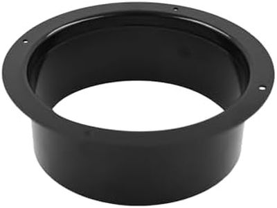Air Vent Duct Connector Flange, TTZEZE ABS Straight Ventilation Pipe Plastic Air Duct Hose Connector for Heating Cooling Ventilation System HVAC Ducting Black 10''