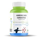 HALEUP American Ginseng - 500 Mg | 30 Capsules | Enhances Immunity | Boosts Strength & Stamina | Improves Alertness & Concentration | Formulated in USA - 30 Count (Pack of 1)