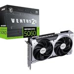MSI GeForce RTX 5060 8G VENTUS 2X OC Graphics Card - RTX 5060 GPU, 8GB GDDR7 (28Gbps/128-bit), PCIe 5.0 - DUAL-Fan Thermal Design (2 x TORX FAN 5.0) - HDMI 2.1b, DisplayPort 2.1b