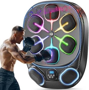 FIAMEARMOR Music Boxing Machine with Gloves, Adjustable Punching Bag Dummy for Adults Home Gym - 2026 Heavy Duty Fitness Equipment