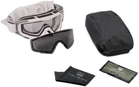 Revision Military SnowHawk Goggle System Essential Kit - White, One Size - Anti Fog Eye Protection Military Goggles