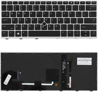 YAEHUYING New Keyboard with Pointer and Backlit for HP Elitebook 730 G5 735 G5 830 G5 836 G5 Series Laptop P/N: L13697-001 6037B0135401 Silver Frame US Layout