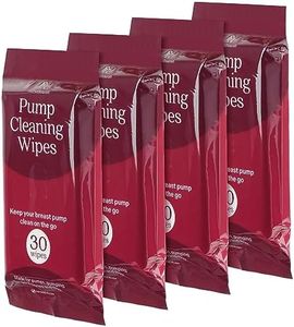 Nurse & Nourish [120 Count] Wipes for Breast Pump Parts - Breast Pump Wipes Quick Clean with No Water - Irritant Free Breast Pump Cleaning Wipes - Resealable Baby Cleaning Supplies - 30 Per Pack