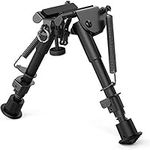 Feyachi 2 in 1 Bipod 6 Inch to 9 Inch Adjustable Rifle Bipod with Picatinny Keymod Rail Mount Adapter Included