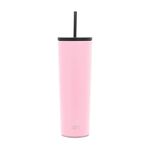 Simple Modern Insulated Tumbler with Straw and Lid | Iced Coffee Cup Reusable Stainless Steel Water Bottle Travel Mug | Gifts for Women and Men | Classic Collection | 830ml | Blush