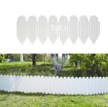 2M Garden Edging Border,Garden Landscape Edging Borders,Plastic Garden Bed Edging, Terrace Board Edging, Garden Fencing for Lawn, Landscaping, Patio Pathway.Flower Bed