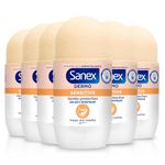 Sanex Dermo Sensitive Roll-On Antiperspirant 6x50ml |antiperspirant deodorant | up to 48-hour sweat & odour protection | gentle on sensitive skin | restores skin’s natural pH | dermatologically tested