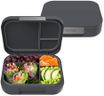 Bentgo® Modern - Leak-Resistant Bento Lunch Box For Adults, Teens, & Larger Appetites; Reusable BPA-Free Meal Prep Container with 3 or 4 Compartments, Dishwasher/Microwave Safe; 5 Cups (Dark Gray)