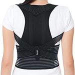 ORTONYX Back Brace Posture Corrector Clavicle and Shoulder Support for Men and Women, Upper and Lower Back Pain Relief - Scoliosis, Hunchback, Hump, Thoracic, Spine Corrector/8247