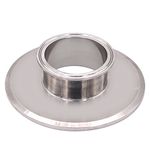 DERNORD Sanitary Concentric Reducer Tri Clamp Clover Stainless Steel 304 Sanitary Fitting End Cap Reducer (Tri Clamp Size: 6 inch x 3 inch)