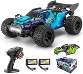 YONCHER Remote Control Car for Adults, 1:18 40KM/H High Speed RC Monster Trucks 4x4 Offroad Waterproof, RC Cars for Kids Boys, 4WD Fast RC Truck with 2 Battery 70min+ Play Time