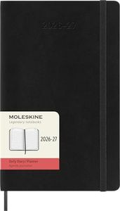 Moleskine - 2026-27 - 18 Month Daily Notebook Diary - Soft Cover - Large - Black