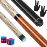 Kmise Break Jump Cue Stick, 21oz 23oz 25oz 28oz Pool Stick for Explosive Breaks and Effortless Jumps, Heavy Hitter Jump&Break Pool Cue with 14mm Pro Breaking Tip (25oz, Orange)