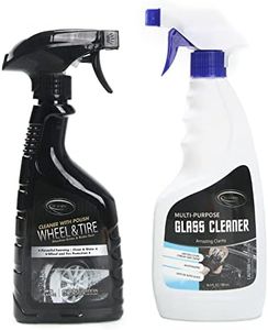 Air Jungles Car Wheel, Tire, and Glass Cleaner Spray 16.9 Fl Oz (Pack of 2), Brake Buster Wheel Cleaner and Tile, Auto, Mirror, Car Windshield Cleaner