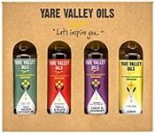Yare Valley Oils, Gift/Selection Box, Let's Inspire You Oil Infusions - Original, Chilli and Black Pepper, Garlic and Rosemary, Lemon, (4x100ml)