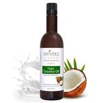 Mystiq Living Virgin Coconut Oil For Hair, Skin & Baby Massage - 500 ML | Cold Pressed Unrefined for Multipurpose Use