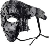 MOLEZU Steampunk Mask for Adult Masquerade Mask for Men Phantom Venetian Mask Opera Mask for Costume Party/Mardi Gras Ball