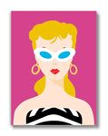 Brooke & Vine Retro Doll Girl Room Decor (UNFRAMED 12 x 16) Empowerment Fashion Poster Inspirational Teen Room Wall Decorations Art Prints Tween Bedroom, Dorm, Bathroom, Closet, Desk - Vintage Pop Art