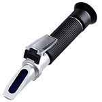 RZ Salinity Refractometer Dual Scale Salinity Meter, ATC Professional Salinity Water Test Kit for Aquariums, Marine Monitoring, Fish Tanks, Saltwater Testing 0-100ppt & 1.000-1.070 Specific Gravity